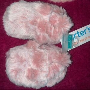 Carter's Pink Fuzzy Baby Booties